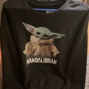 gray mandalorian sweater never worn from target